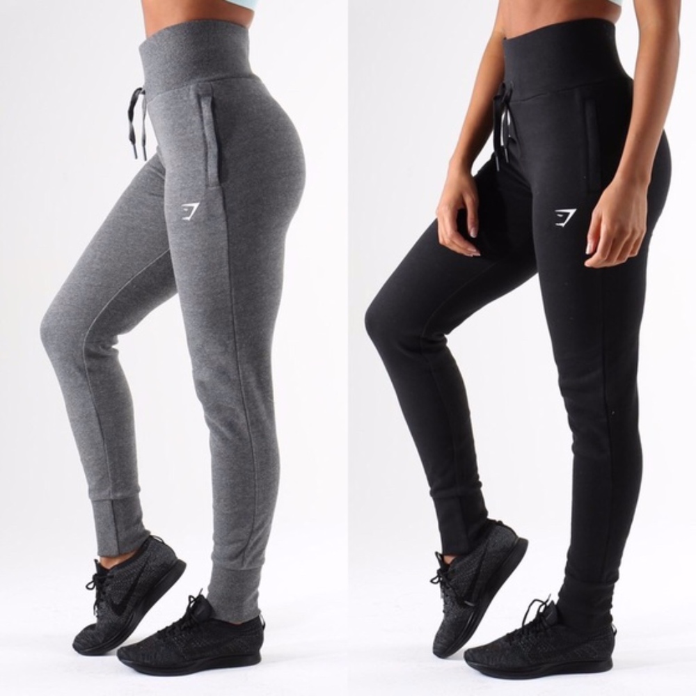 Gymshark Black High Waisted Joggers